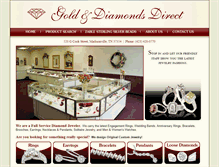 Tablet Screenshot of goldanddiamondsjewelers.com